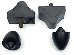 Front Control Arm Bumpers, Rubber 64-72 Lowers & Uppers, Kit