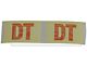 El Camino Front Disc Brake Backing Shield Decal, DT, 1970