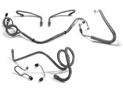 El Camino Full Brake Line Set, Manual Drum, Stainless Steel, 1959-1960