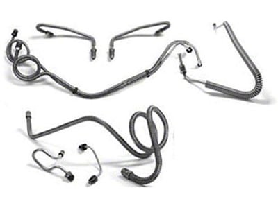 El Camino Full Brake Line Set, Power Disc, OE Steel, 1978-1982