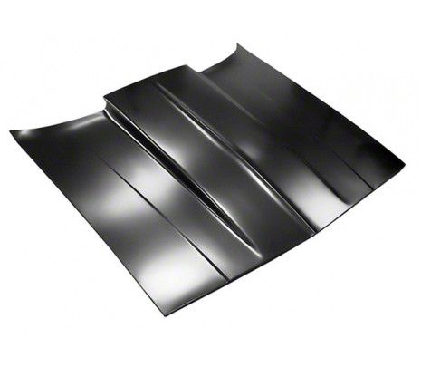 Hood, 2 Inch Cowl Induction Style, Steel, Edp Coated, Factory Style  Bracing, Designed To Work With