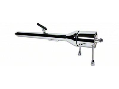 El Camino -Ididit Steering Column, Tilt, Floor Shift, Chrome,1969-1972