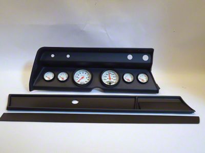 El Camino - Instrument Cluster Panel, Black Finish, With Phantom Gauges, 1967