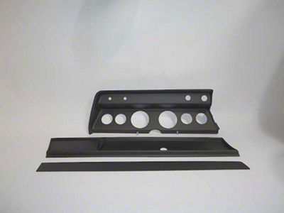 El Camino - Instrument Cluster Panel, Black Finish, With Pre-Cut Holes, 1966