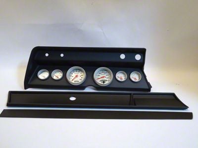 El Camino - Instrument Cluster Panel, Black Finish, With Ultra-Lite Gauges, 1967