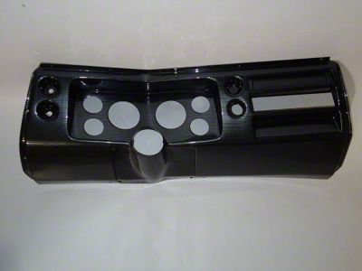 El Camino - Instrument Cluster Panel, Carbon Fiber Finish, With Pre-Cut Holes, 1968