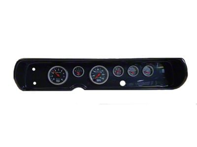 El Camino Instrument Cluster Panel, Carbon Fiber Finish, With Sport Comp Gauges, 1964-65