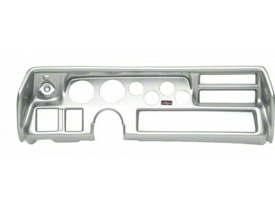 El Camino - Instrument Cluster Panel, Sweep Style, Aluminum Finish, With Pre-Cut Holes, 1970-1972