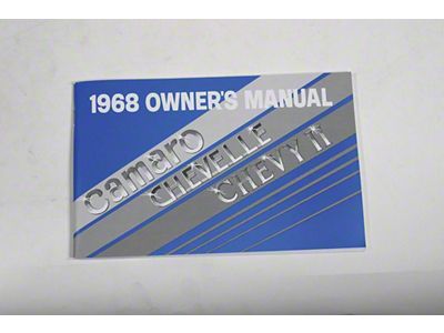 1968 Camaro,Chevelle, Chevy II, El Camino Owners Manual