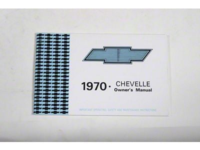 1970 Chevelle Owners Manual