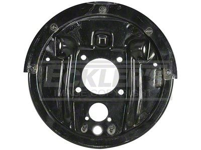 El Camino Rear Drum Backing Plate, With Splash Shield, 1964-1972