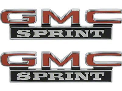 Gmc Sprint Emblems 73-77 Roof Side Panel, Pair