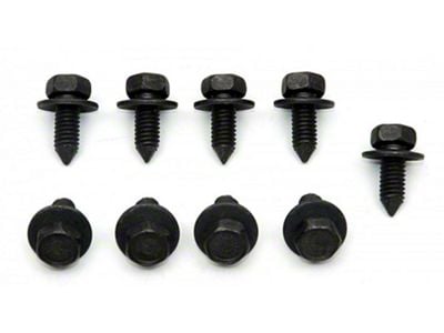 El Camino Screw Set, Hood Latch/Lock Plate, 1964-69 Exc 68