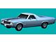 SP Stripe Kit; White (70-72 El Camino, Sprint)