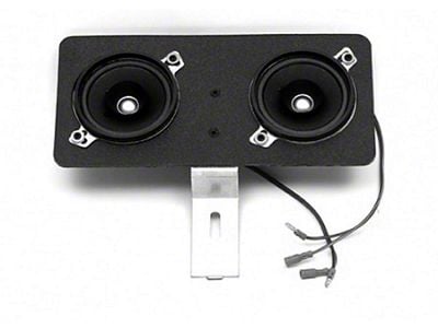 Custom Autosound El Camino Speakers, Kenwood Dual Front Speaker With Brackets, 1964-1969