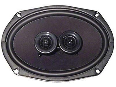 Custom Autosound El Camino Speakers, Mono Dual Voice Coil Front Speakers, Screw In, 1970-1987