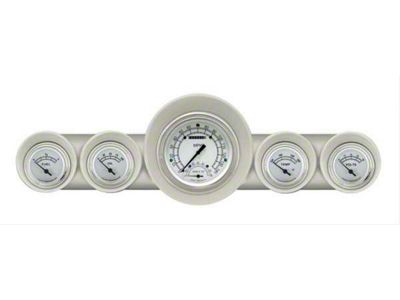 Classic Instruments El Camino Speedtachular Custom Gauge Set, Classic White, 1959-1960