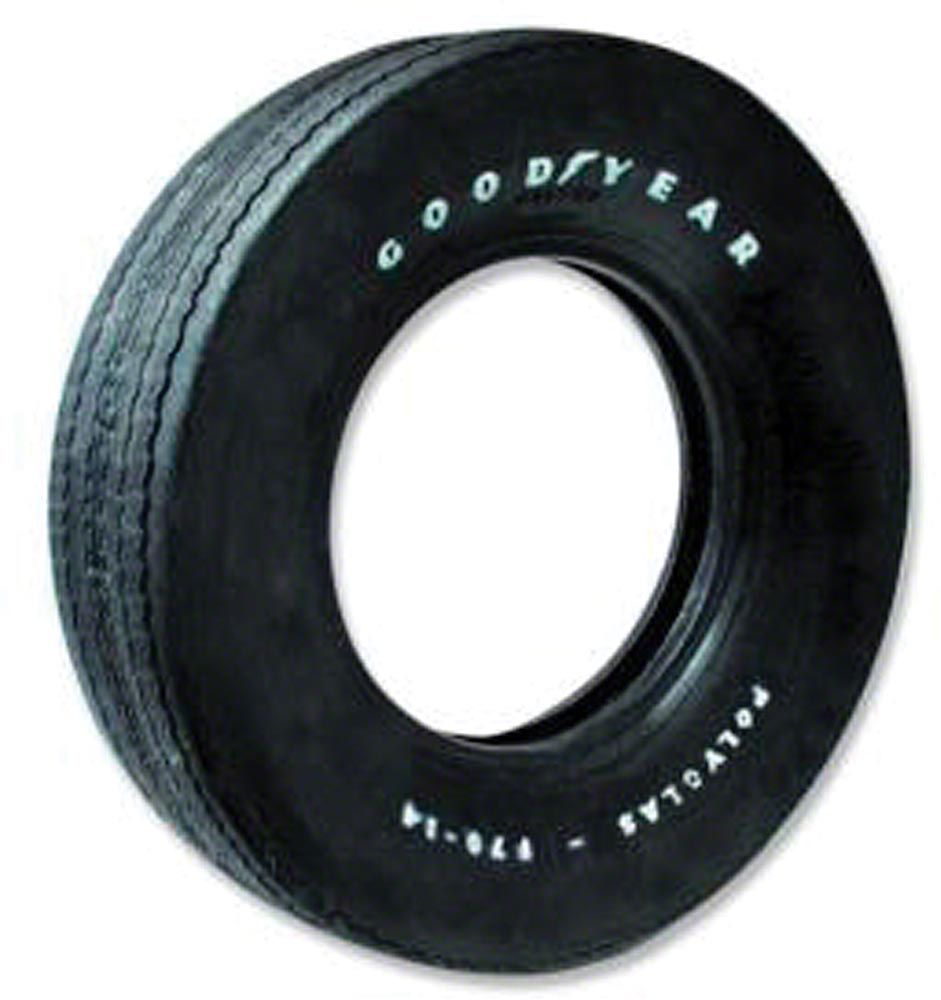 Ecklers Tire,F70/14 Raised White Letters,Polyglas Goodyear,1970