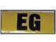 El Camino Valve Cover Code Decal EG 396/375hp With ManualTransmission, 1966-1968