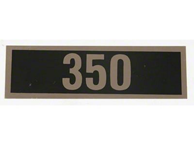 El Camino Valve Cover Decal, 350, 1969-1971