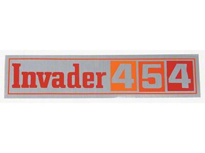 El Camino Valve Cover Decal, GMC Invader 454, 1971-1972