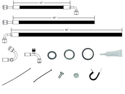 Vintage Air SureFit Reduced Barrier Modified Hose Kit (82-88 Monte Carlo)