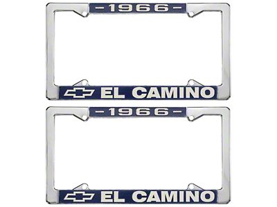 El Camino License Plate Frame; Chrome (1966 El Camino)