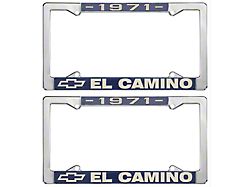 El Camino License Plate Frame; Chrome (1971 El Camino)