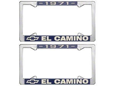 El Camino License Plate Frame; Chrome (1971 El Camino)