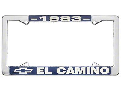 El Camino License Plate Frame; Chrome (1983 El Camino)