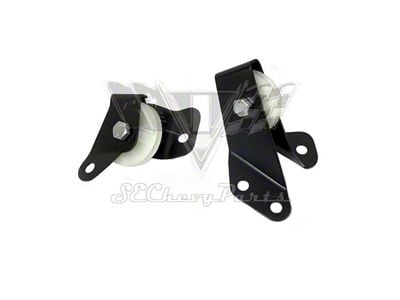 Emergency Parking Brake Firewall Pulley Mount Bracket Set (59-60 El Camino)