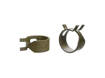 PCV Hose Clamps; 2-Pieces (71-72 El Camino, Sprint)