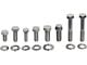 Engine Hardware Kit-Headers Small Block, Stainless