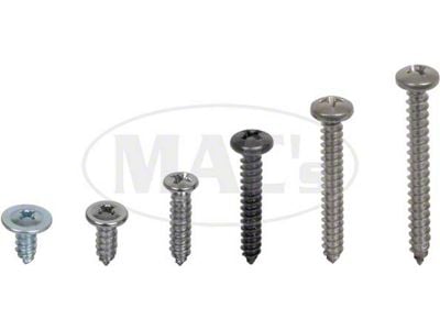 Exterior Screw Kit 58 Screws -With Ww, Torino, 1972-1973