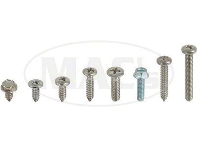 Exterior Screw Kit, With Wheel Lip Moldings 48 Piece , Galaxie, 1970