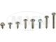 Exterior Screw Kit, With Wheel Lip Moldings 48 Piece , Galaxie, 1970