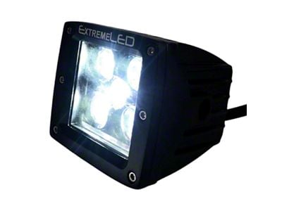 Extreme LED 3-Inch Stealth Series Dual Row Series LED Light Pod; Spot Beam (Universal; Some Adaptation May Be Required)