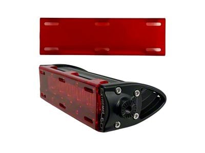 Extreme LED 6-Inch Single Row Light Bar Cover; Red