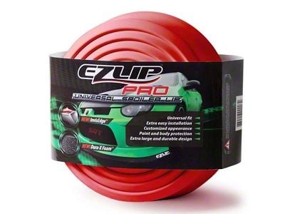 EZ Lip Front Splitter PRO; Red (Universal; Some Adaptation May Be Required)