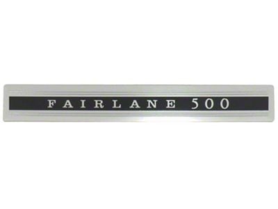 Fairlane 500 Door Panel Emblem, Peel And Stick, 1966