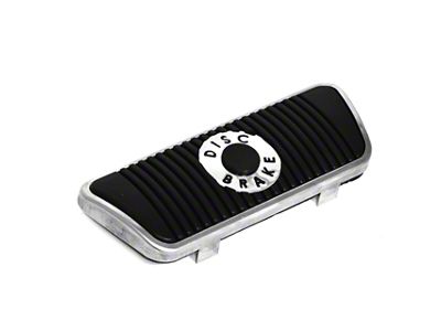 Brake Pedal Pad With Stainless Steel Trim (66-71 Fairlane, Torino w/ Automatic Transmission & Disc Brakes)