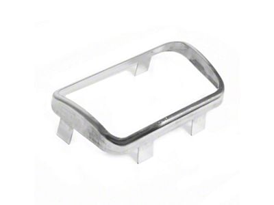 Brake Pedal Trim; Stainless Steel (66-71 Fairlane, Torino w/ Manual Transmission & Drum Brakes)