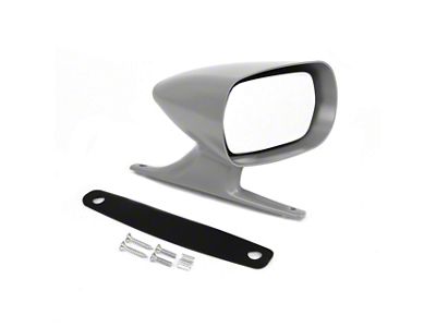 Exterior Racing Mirror; Passenger Side; Unpainted (68-69 Fairlane, Torino 2-Door Hardtop, Convertible)