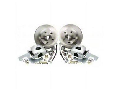 Master Power Brakes Legend Series Performance Front Disc Brake Conversion Kit; Silver Zinc Calipers (70-71 Fairlane, Torino)