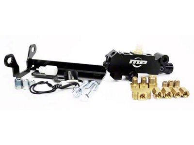 Master Power Brakes Legend Series Standard Front Disc Brake Conversion Kit with Master Cylinder and Valve; Silver Zinc Calipers (62-69 Fairlane, Torino)