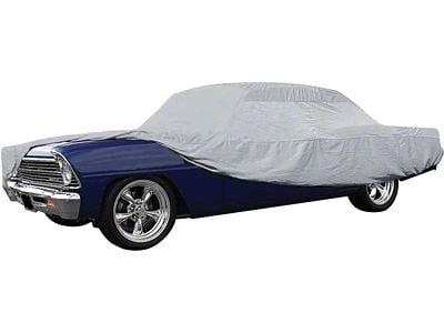 Diamond Fleece Indoor Car Cover; Gray (60-69 Falcon Coupe, Sedan)