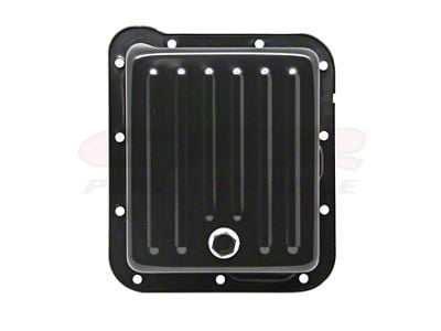 C6 Case Fill Style Deep Sump Transmission Pan; Black (65-70 Comet, Falcon)