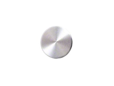 Window Crank Handle Screw Cover; Brushed Aluminum (68-72 Fairlane, Torino)