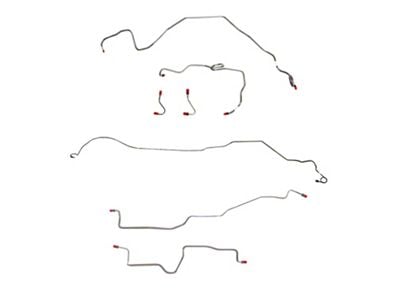 Fine Lines Complete Brake Line Kit; Stainless (84-85 5.0L Camaro w/ 6.25-Inch or 7.50-Inch Rear Axle)