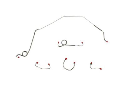 Fine Lines Front Brake Line Kit; Stainless (1969 Camaro w/ Power Disc Brakes)